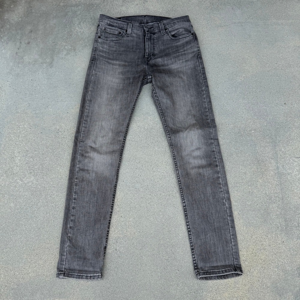 Levi's 510 Skinny Fit Mens Jeans Faded Grey Denim Pants 30x32 Stretch